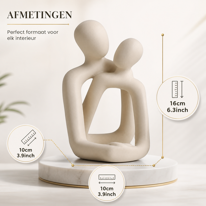 Romantisch Koppelbeeldje - Kunstwerk voor Liefde en Verbondenheid