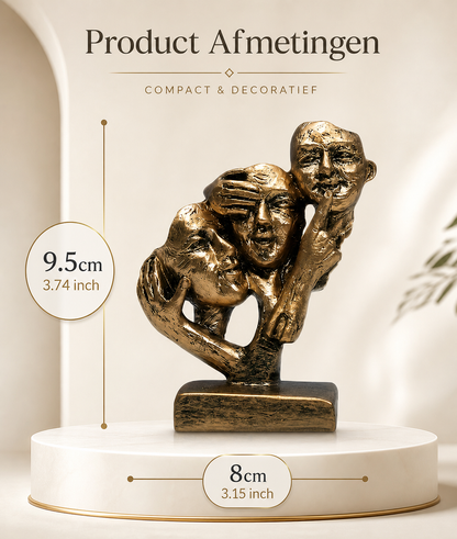 Symbolisch Abstract Decoratiebeeldje met Moderne Kunstzinnige Uitstraling
