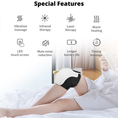 Oplaadbare Knie Massager - Rood Licht Kniepijn Verlichting Massager