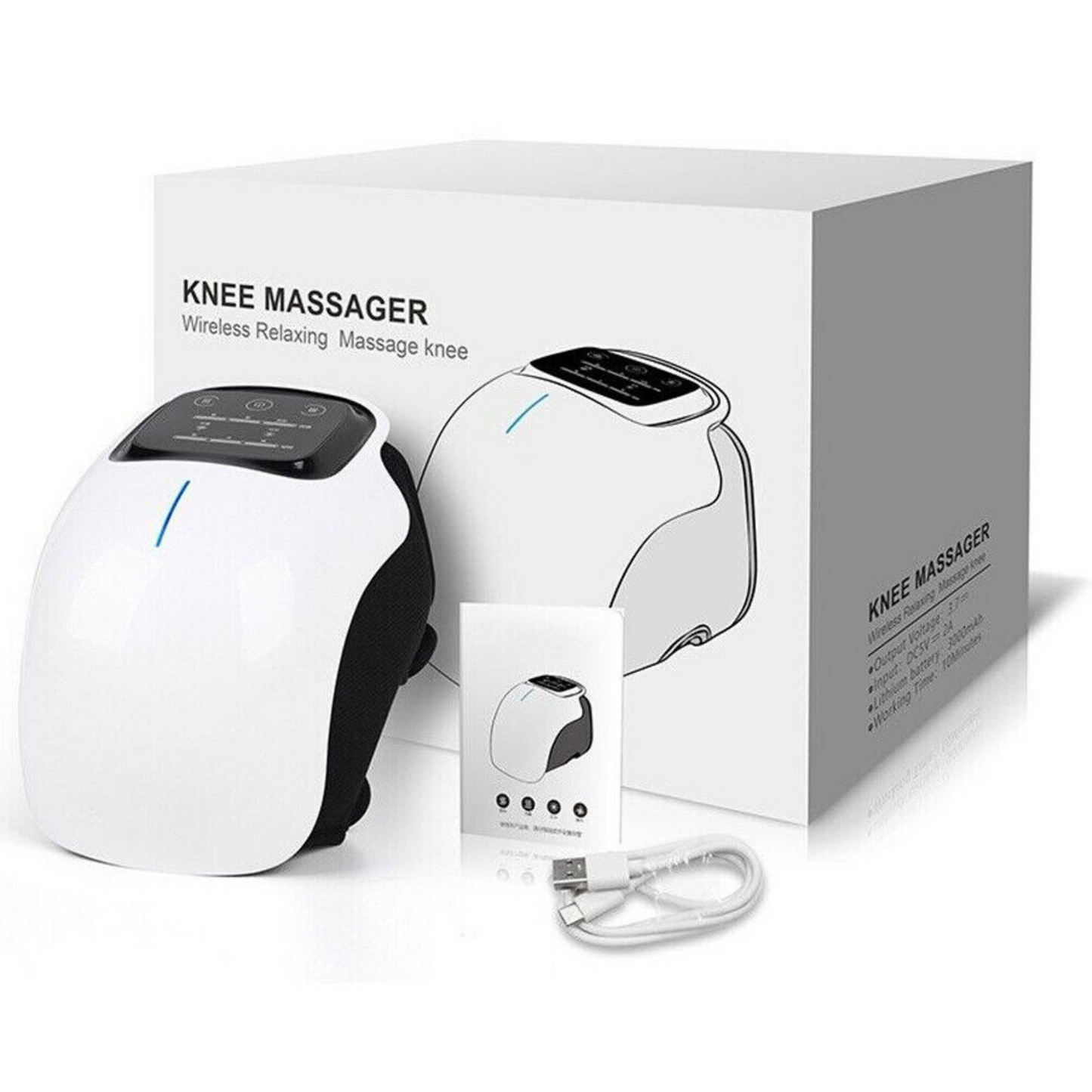 Oplaadbare Knie Massager - Rood Licht Kniepijn Verlichting Massager
