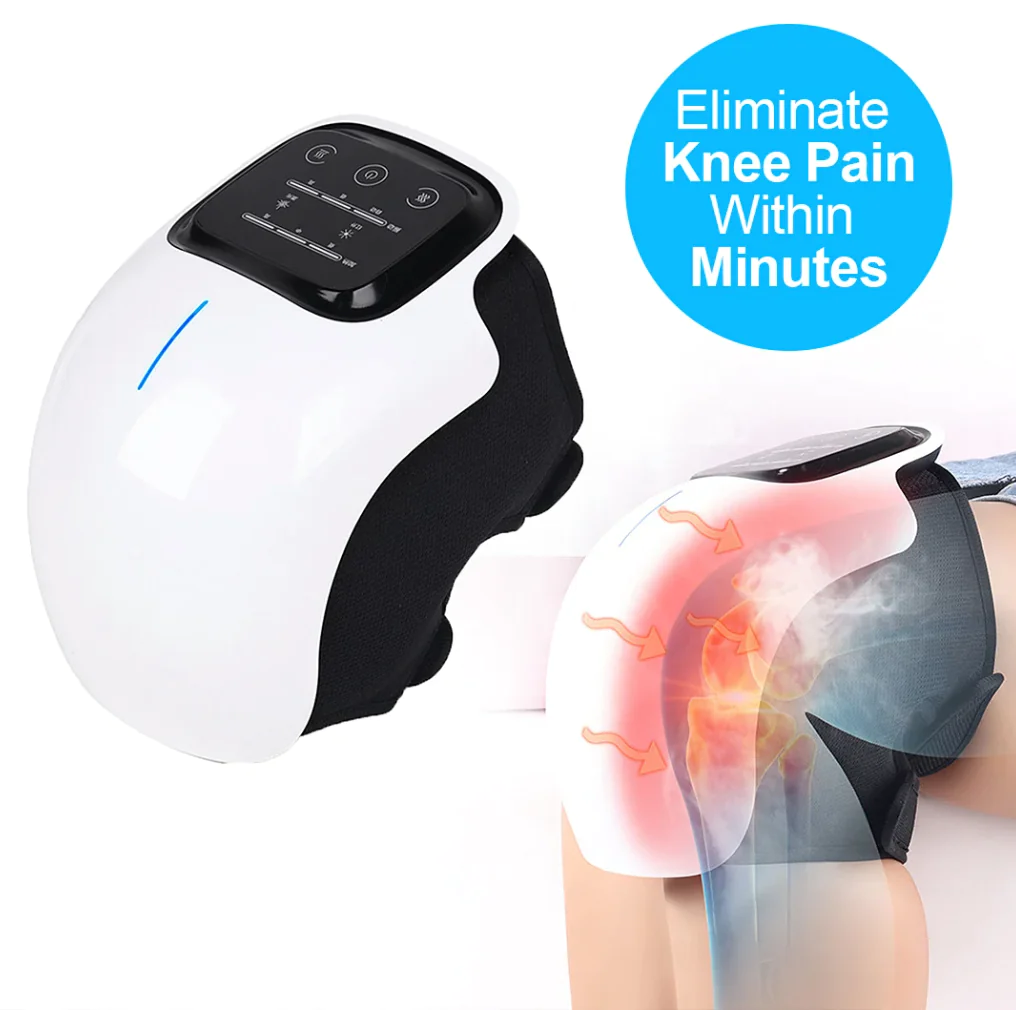 Oplaadbare Knie Massager - Rood Licht Kniepijn Verlichting Massager