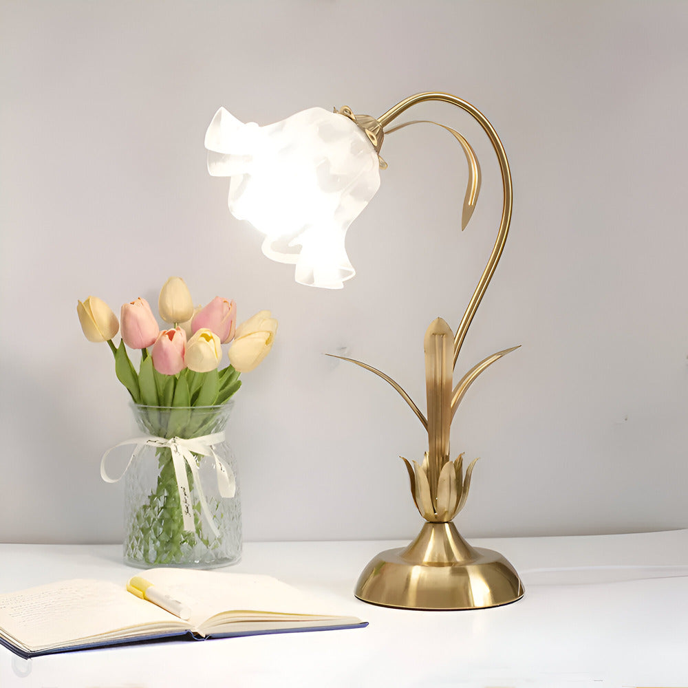 FleurLicht Tafellamp – Romantisch Bloemdesign met Zachte LED-verlichting