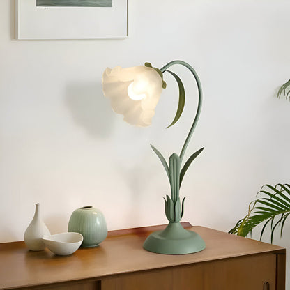 FleurLicht Tafellamp – Romantisch Bloemdesign met Zachte LED-verlichting