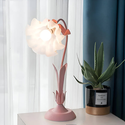 FleurLicht Tafellamp – Romantisch Bloemdesign met Zachte LED-verlichting