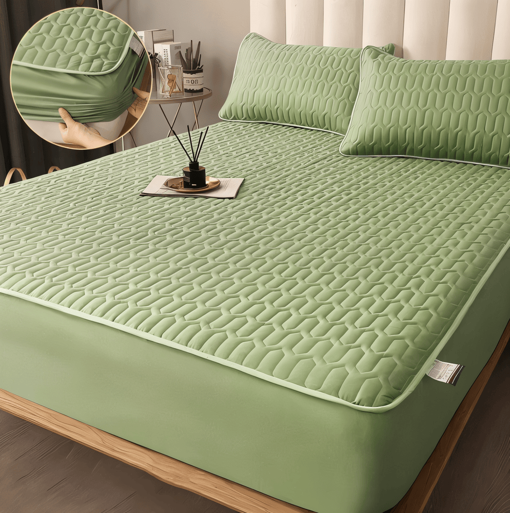 FlexiBed Matrasbeschermer – Waterdicht, Ademend & Wasbaar met Elastische Pasvorm