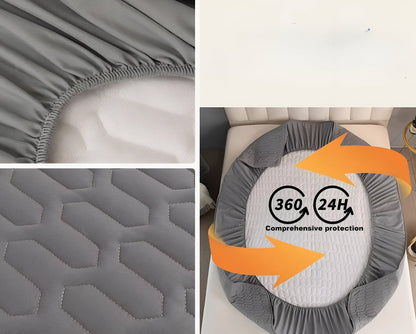 FlexiBed Matrasbeschermer – Waterdicht, Ademend & Wasbaar met Elastische Pasvorm