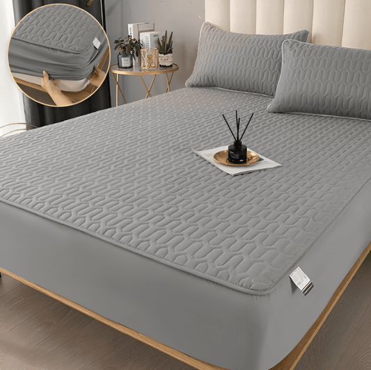 FlexiBed Matrasbeschermer – Waterdicht, Ademend & Wasbaar met Elastische Pasvorm
