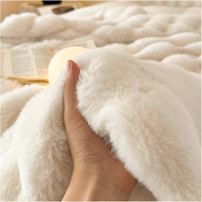 Pluizig Nepbont Reiskleed – Zachte en Wasbare Fleece Deken