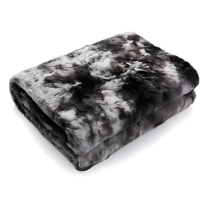 Zachte Velours Winterdeken – Warme Coral Fleece Deken in Batikstijl