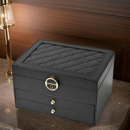 EleganceBox Luxe Sieradendoos – Meervoudige Opbergbox voor Sieraden
