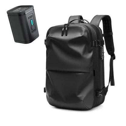 Packlite Slim – Waterdichte compressie rugzak met USB-aansluiting voor handbagage