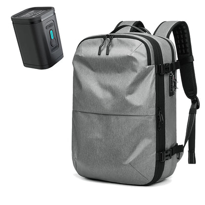Packlite Slim – Waterdichte compressie rugzak met USB-aansluiting voor handbagage