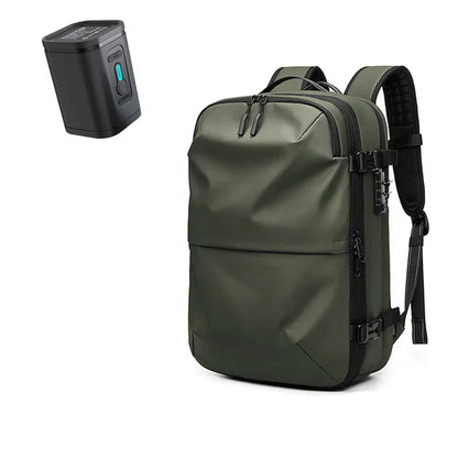 Packlite Slim – Waterdichte compressie rugzak met USB-aansluiting voor handbagage