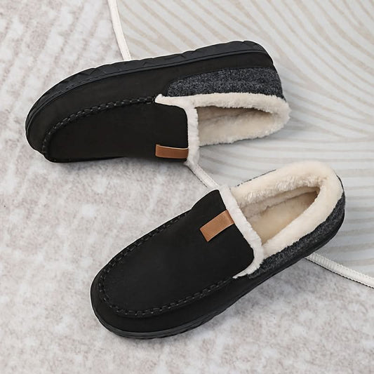 WarmStap Heren Wollen Pantoffels Met Comfortabele Instap en Zachte Voering
