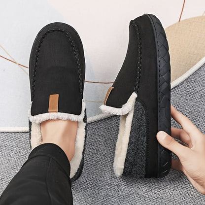 WarmStap Heren Wollen Pantoffels Met Comfortabele Instap en Zachte Voering