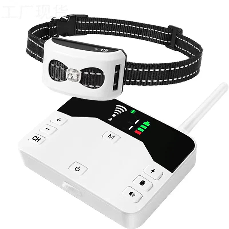 2-in-1 Draadloos Hondenhek & Buiten Trainingshalsband