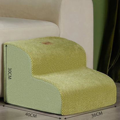 PetComfort Geheugenfoam Honden Trappen – Comfortabel en Veilig voor Kleine, Oude en Gewonde Honden met Antislip Basis en Wasbare Hoes