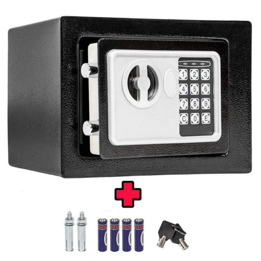SafeLock Mini – Digitale Kluis met PIN en Sleutel, 6 Liter