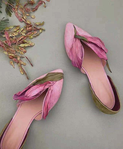 BloesemStap Dames Instappers – Elegante Flats met Florale Details