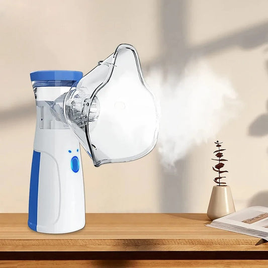 CompactMist Handheld Mesh Nebulizer – Oplaadbaar, Stille werking voor thuis en onderweg
