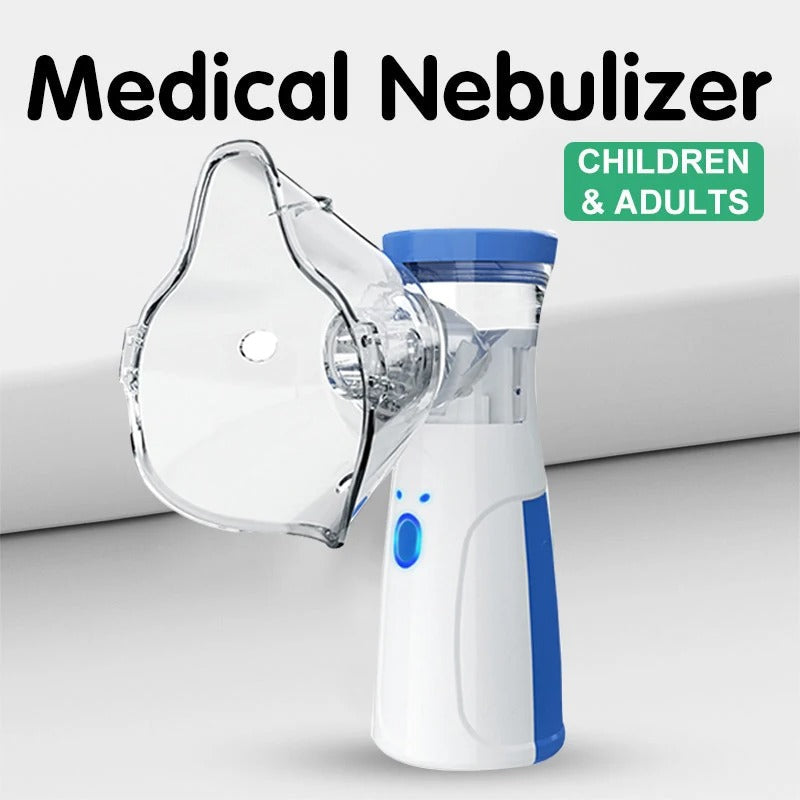 CompactMist Handheld Mesh Nebulizer – Oplaadbaar, Stille werking voor thuis en onderweg