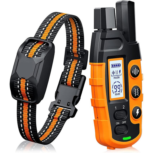 Premium 1000m Hondentrainingshalsband met Afstandsbediening - Waterdicht, Oplaadbare E-Halsband voor Alle Hondenformaten