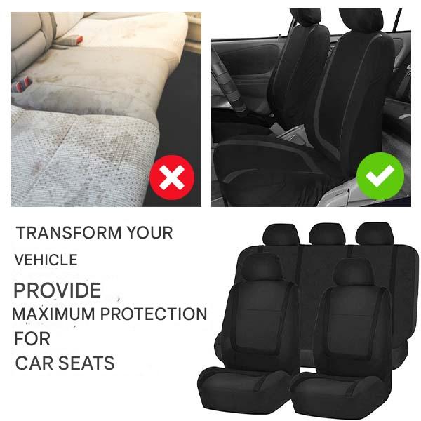 ComfortSeat 9-delige Auto Stoelhoezen Set – Universeel, Ademend & Wasbaar