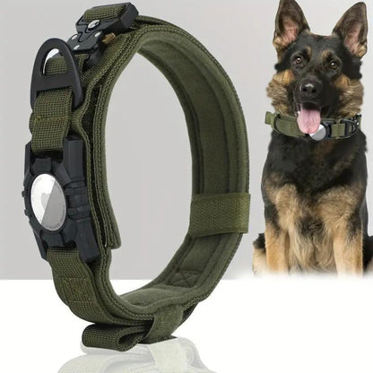 ProGuard AirTag Hondenhalsband – Duurzaam en Verstelbaar met Ingebouwde AirTag Houder voor Extra Veiligheid