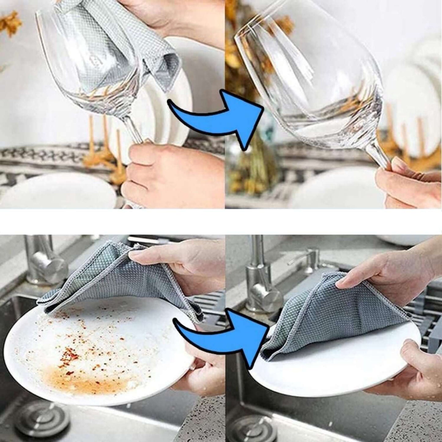 Soft Touch Wonderdoek – Streepvrij Schoonmaken van Glas, Spiegels & RVS