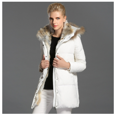 SnowLuxe Dames Winterjas – Gewatteerde Jas met Capuchon en Warme Pasvorm