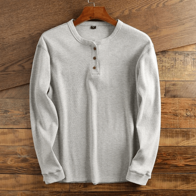 RALF | Wafelstructuur Shirt | Comfortabel Heren Shirt | Casual & Sportief