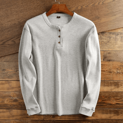 RALF | Wafelstructuur Shirt | Comfortabel Heren Shirt | Casual & Sportief