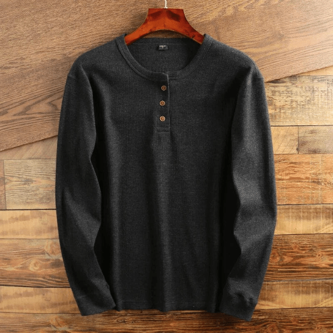 RALF | Wafelstructuur Shirt | Comfortabel Heren Shirt | Casual & Sportief