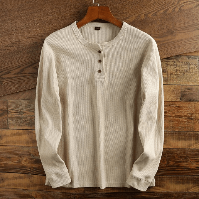 RALF | Wafelstructuur Shirt | Comfortabel Heren Shirt | Casual & Sportief