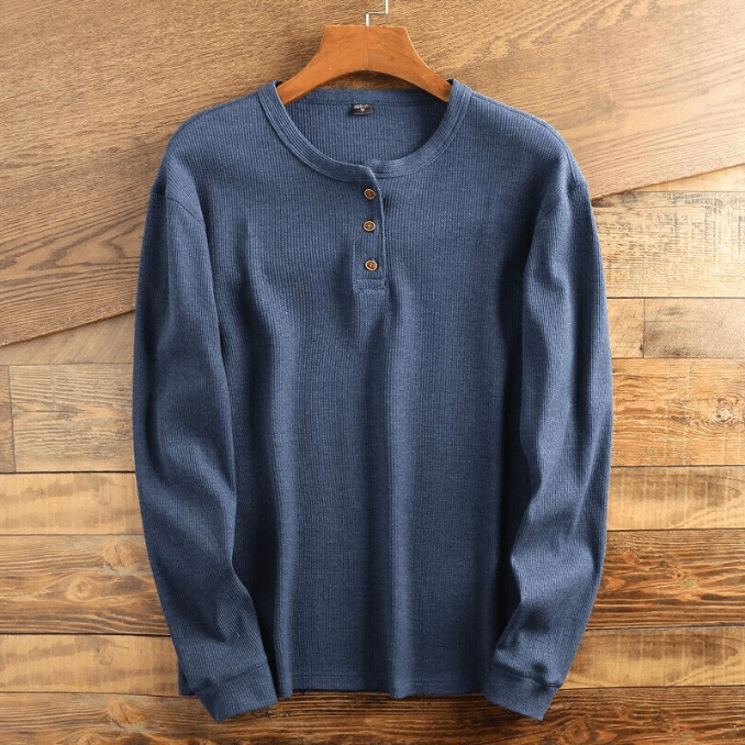 RALF | Wafelstructuur Shirt | Comfortabel Heren Shirt | Casual & Sportief