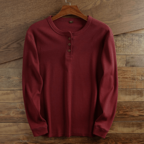 RALF | Wafelstructuur Shirt | Comfortabel Heren Shirt | Casual & Sportief