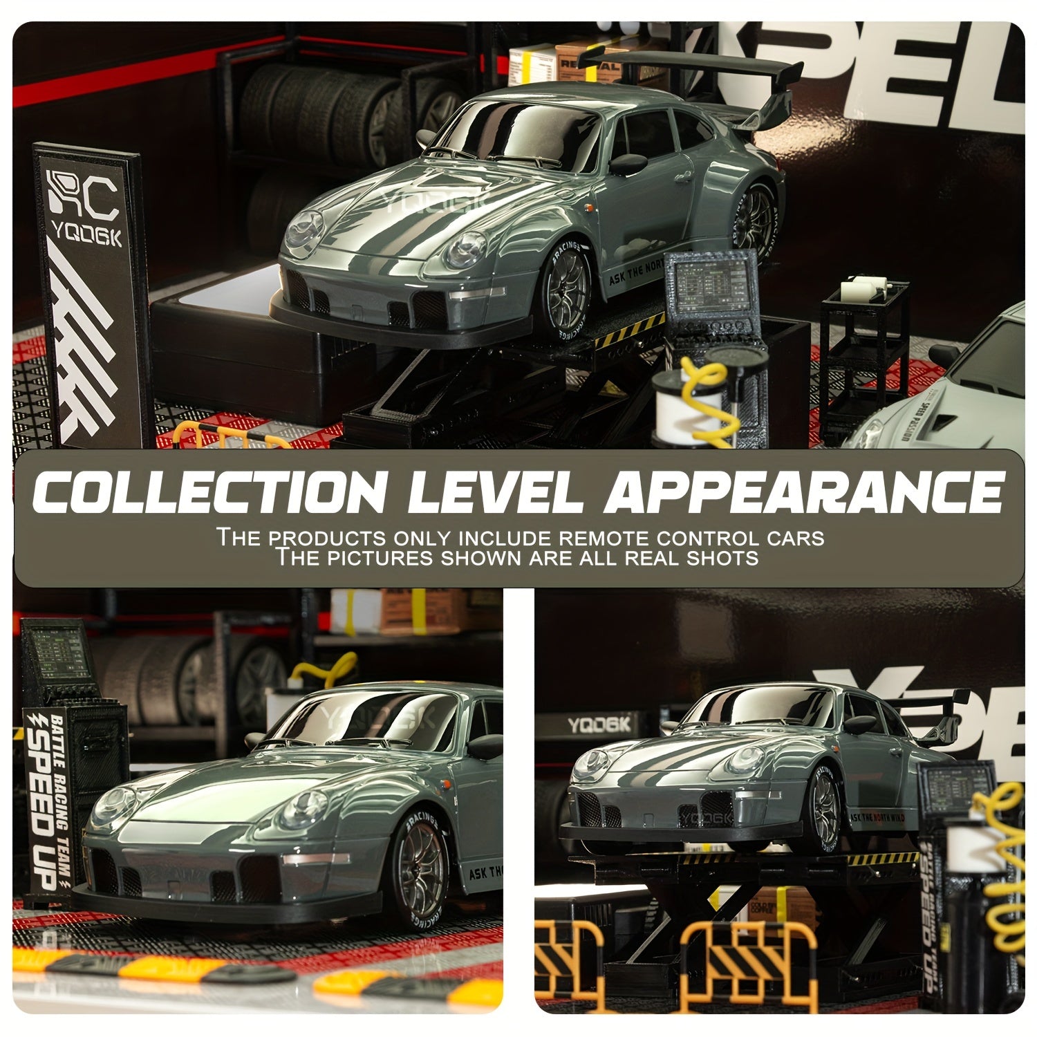 RC Drift Auto 4WD 2.4GHz met LED Lichten | Oplaadbare Batterij, Snelheid en Drift | Radiografisch Speelgoed voor Jongens & Meisjes