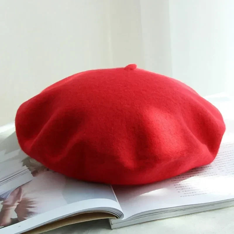Elegante Vilten Baret – Klassieke ronde vorm met zachte stof