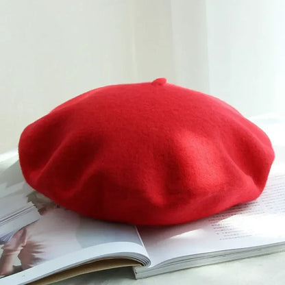 Elegante Vilten Baret – Klassieke ronde vorm met zachte stof