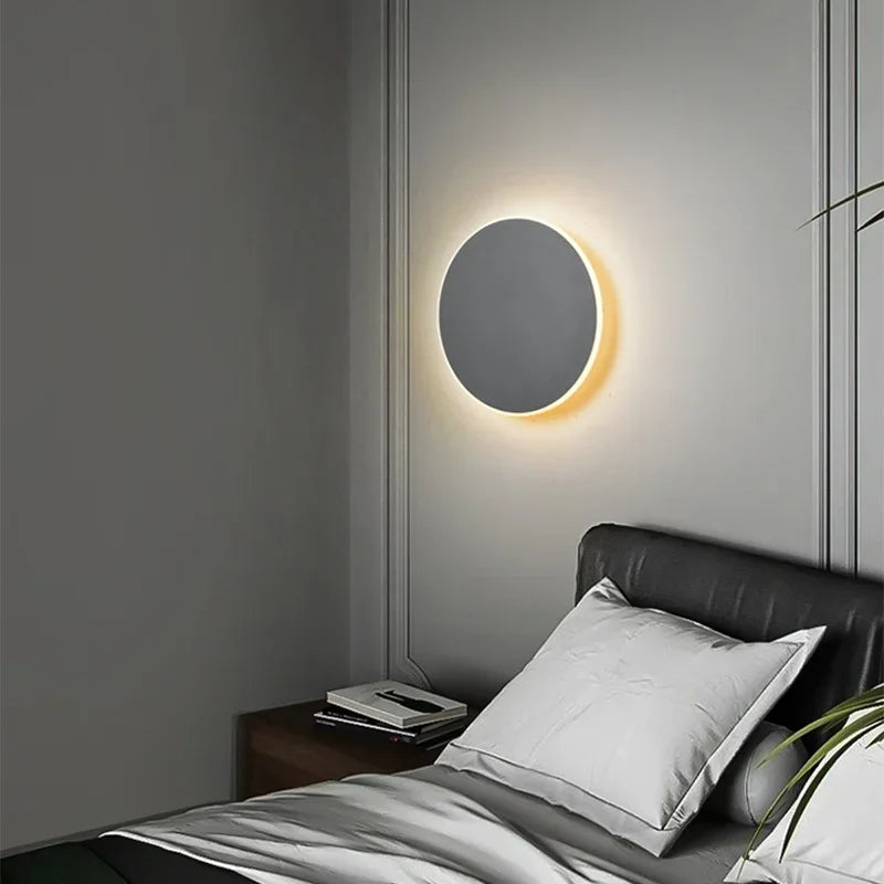 Lumeo LED Wandlamp Rond – Dimbaar, 20/30 cm – Aanraak & Sensorbediening
