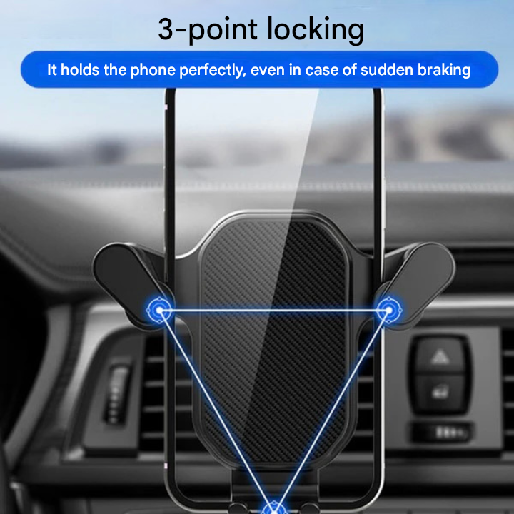 SafeGrip Auto Telefoonhouder – 360° Draaibare Ventilatierooster Houder met Haakvergrendeling