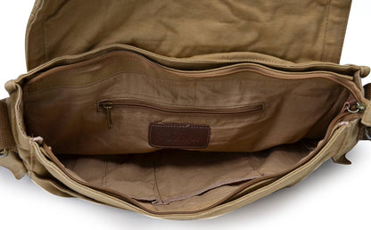 Vintage Canvas Messenger Bag – Ruim en duurzaam