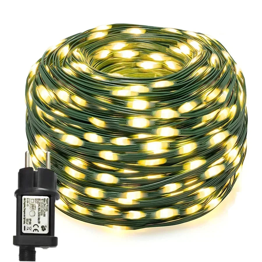 Waterdichte LED Tuinslinger – Feestverlichting voor Buiten in Warm Wit of Multicolor