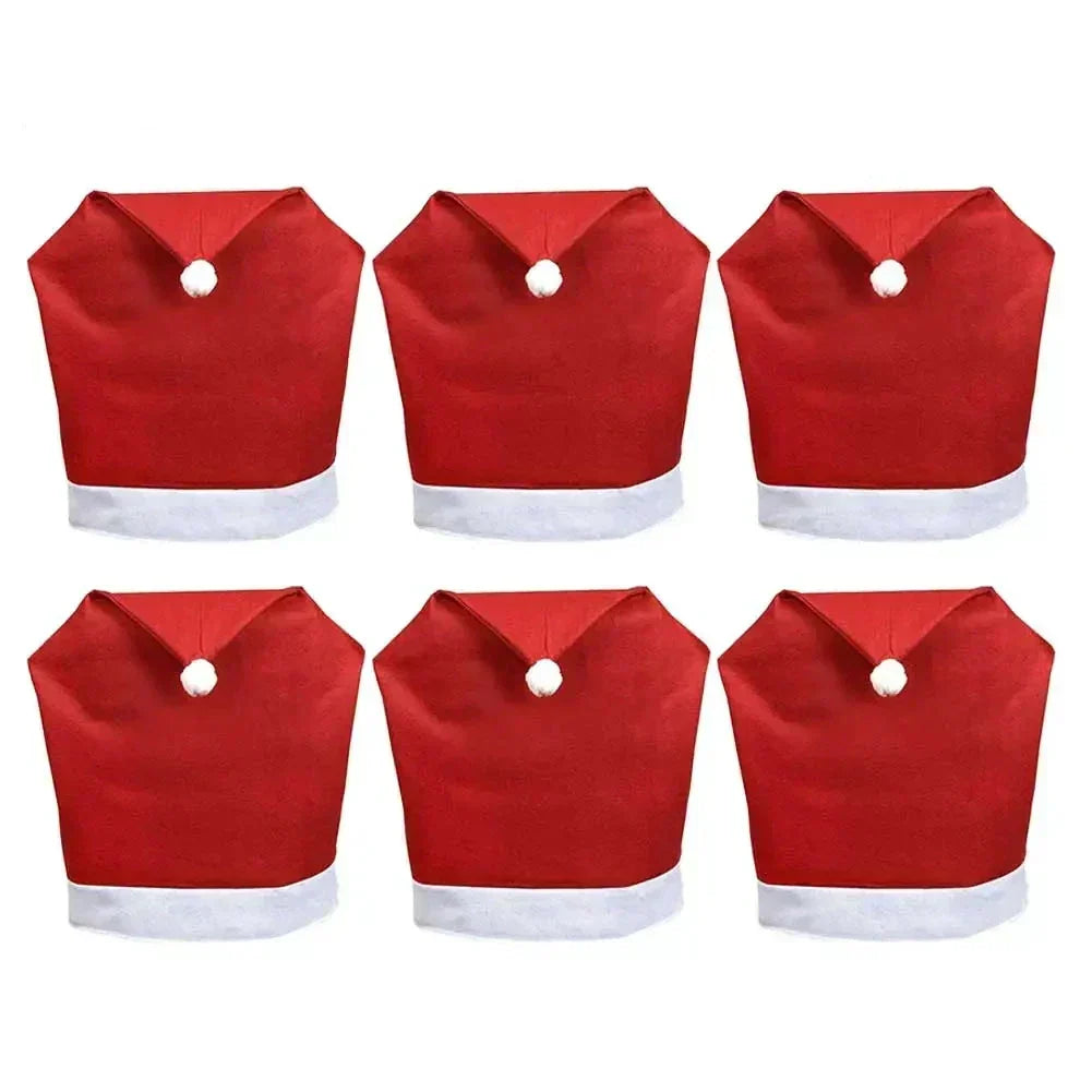 Feestelijke Kerstman Stoelhoezen – Kerst Eetkamerstoelen Decoratie