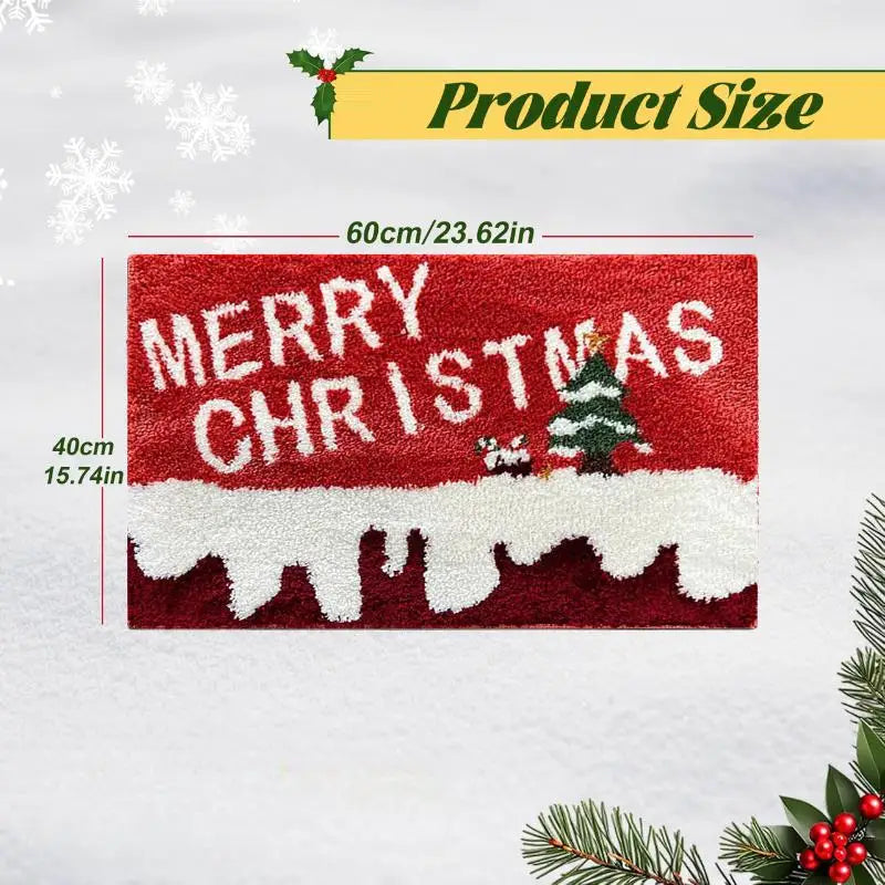 Feestelijke Winterdeurmat 40x60cm Antislip - Kerstdecoratie voor Entree