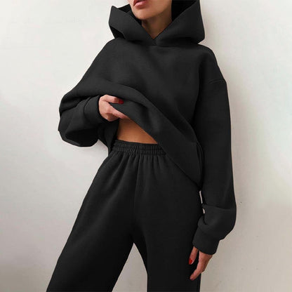 CozyLuxe Dames Jogging Set – Ultra-Zacht en Oversized voor Lounge Comfort