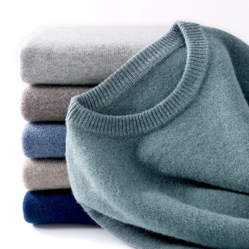 Merino Crewneck Sweater Heren Regular Fit