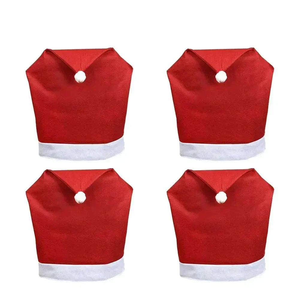 Feestelijke Kerstman Stoelhoezen – Kerst Eetkamerstoelen Decoratie