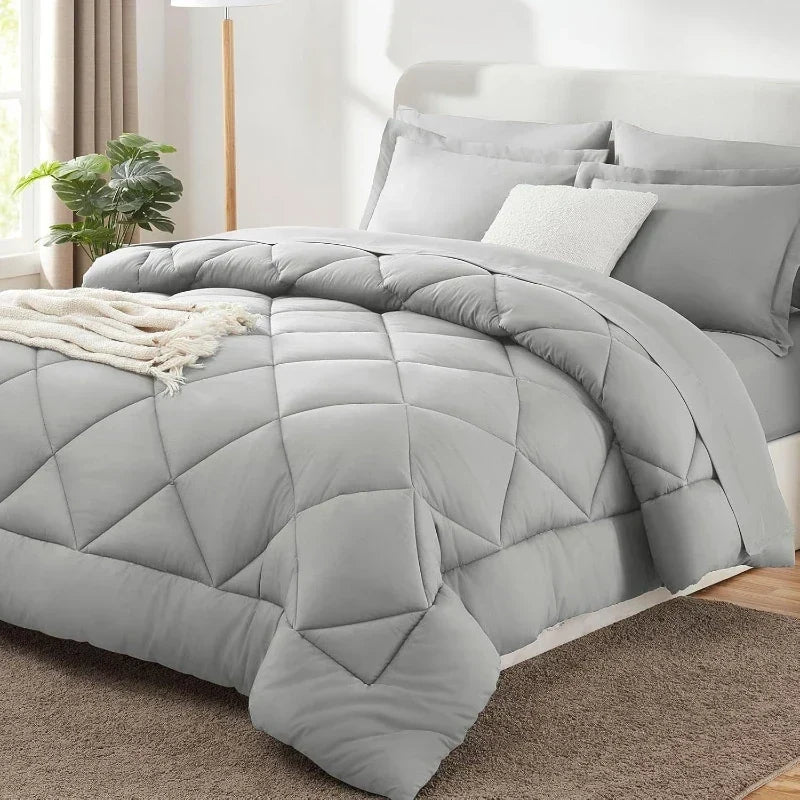 Polyester Winterdekbed Kingsize Effen - Zacht en Huidvriendelijk