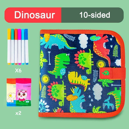 DoodlePal | Uitwisbaar tekenboek voor peuters | Uitwisbaar Tekenboek Peuters Herbruikbaar – Montessori Educatief Aquarel Doodle Boek, Leerzaam Cadeau voor Kleuters